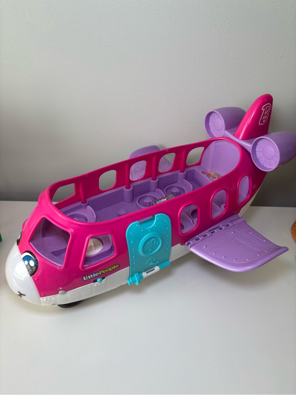 Fisher-Price Little People Barbie Pink & Purple Toy Airplane